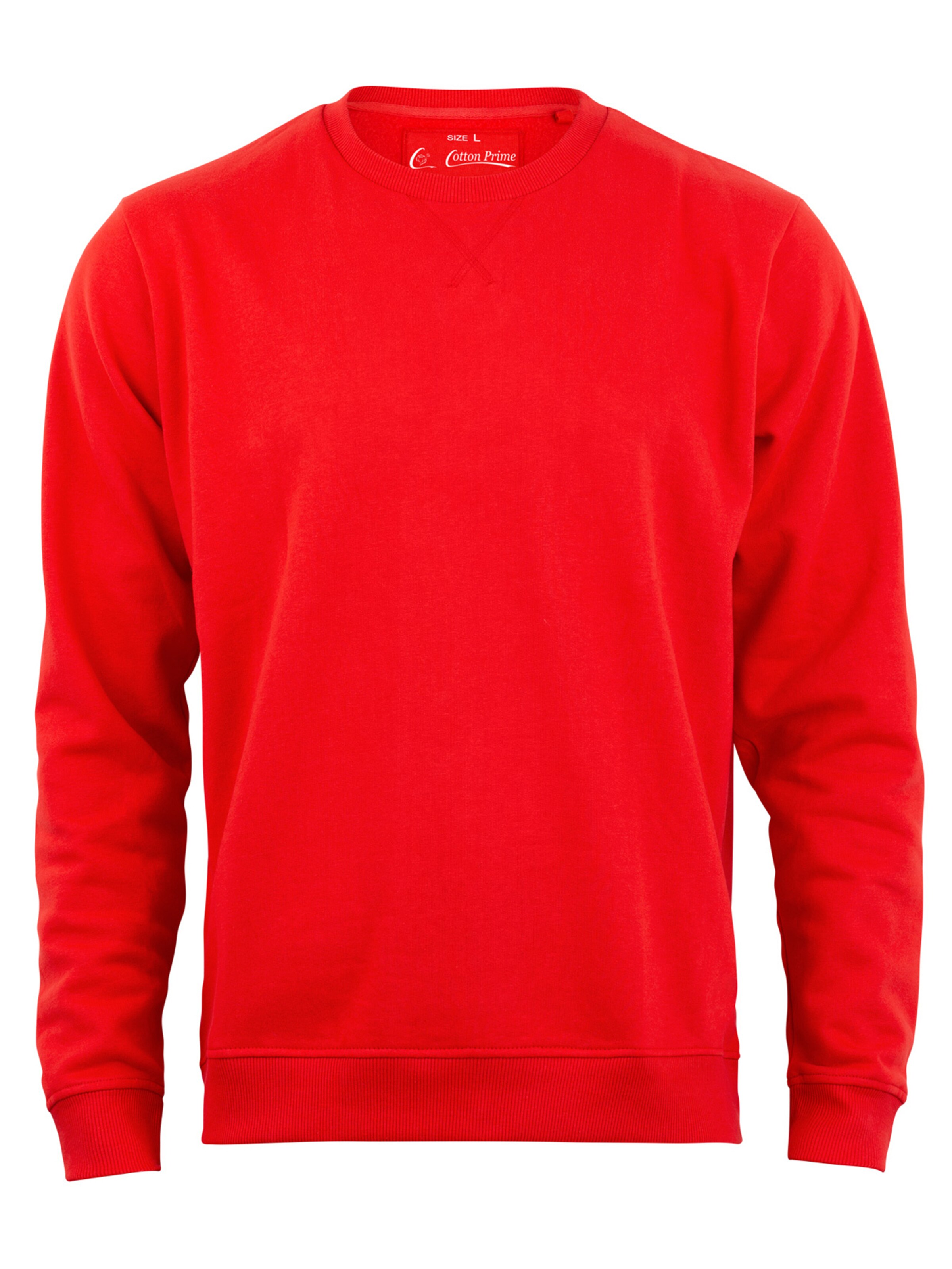 Cotton Prime Sweatshirt em vermelho, Vista do artigo