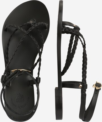 Marietta's Fantasy T-Bar Sandals 'MELITA' in Black