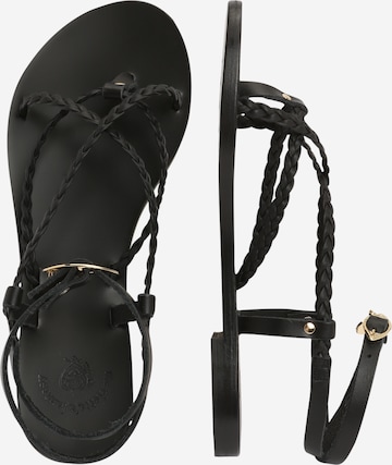 Marietta's Fantasy Flip-Flops 'MELITA' i svart