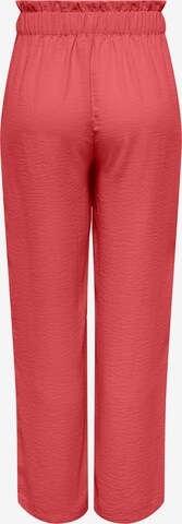 JDY Loose fit Trousers 'GRY' in Red