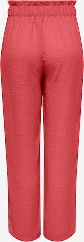 JDY - Loosefit Calças 'GRY' em vermelho