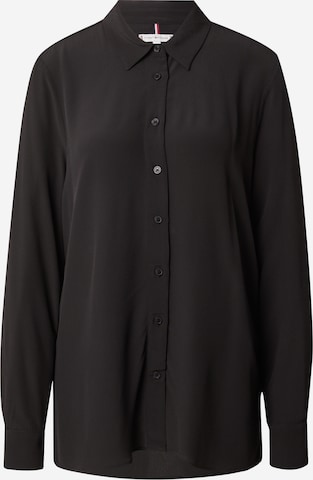 Camicia da donna 'FLUID' di TOMMY HILFIGER in nero: frontale