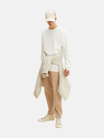 TOM TAILOR DENIM Pullover in Weiß