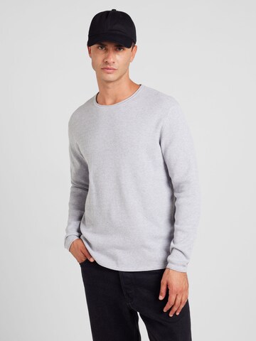 TOM TAILOR DENIM Sweater in Grey: front