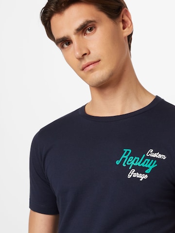 REPLAY T-Shirt in Blau