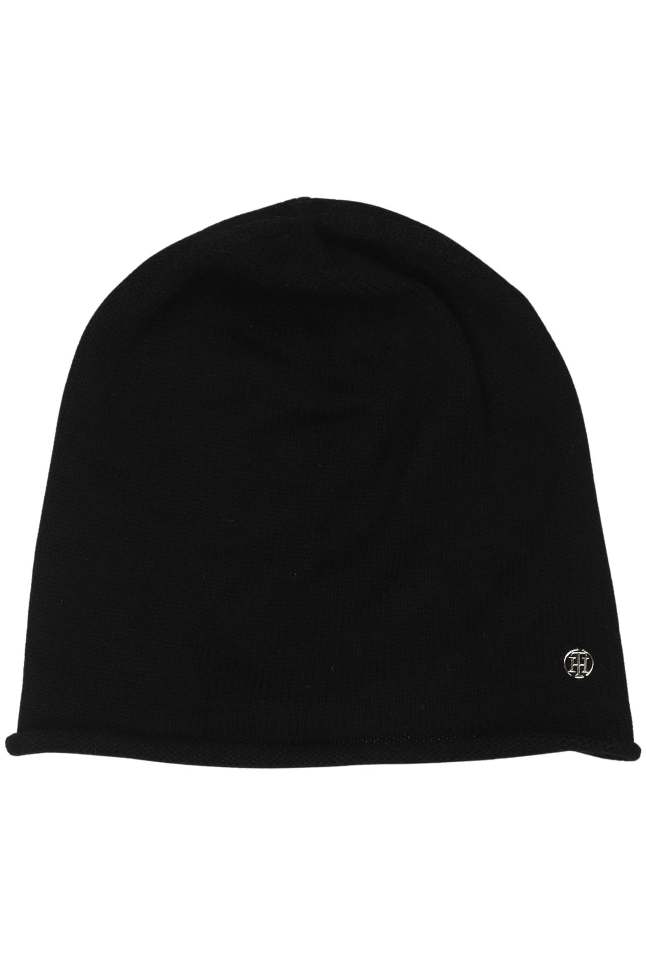 TOMMY HILFIGER Hat & Cap in One size in Black: front