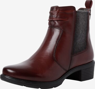 TAMARIS Chelsea Boots in Red: front