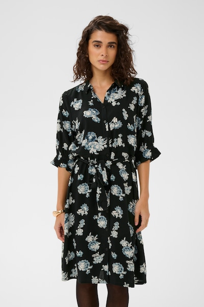 Kaffe Robe 'Dina' en beige / bleu / noir, Vue avec produit