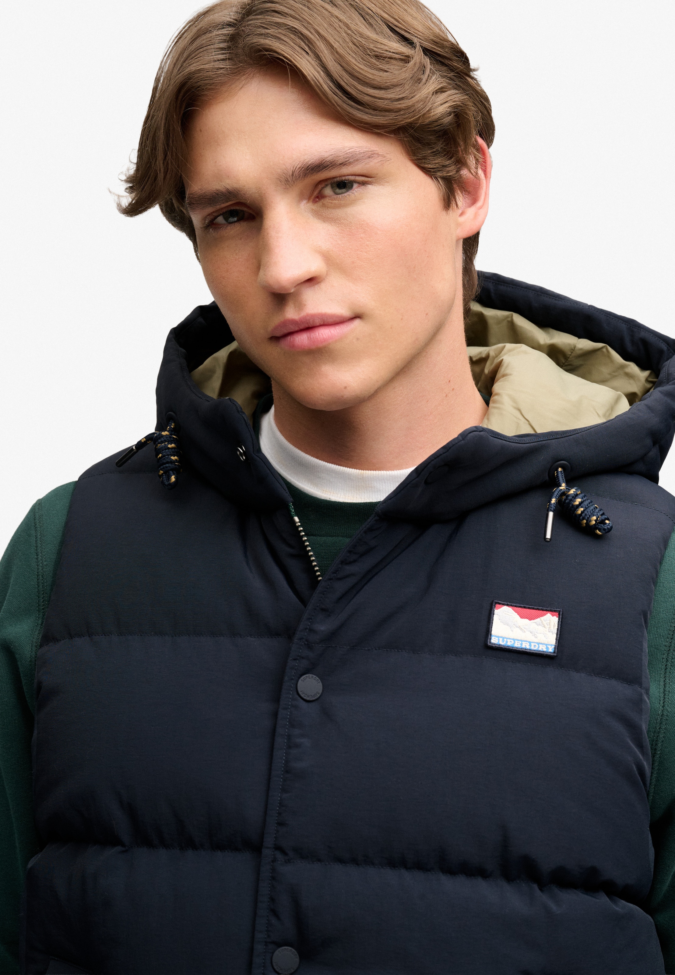 Superdry & Co Bodywarmer 'Everest' in Blauw