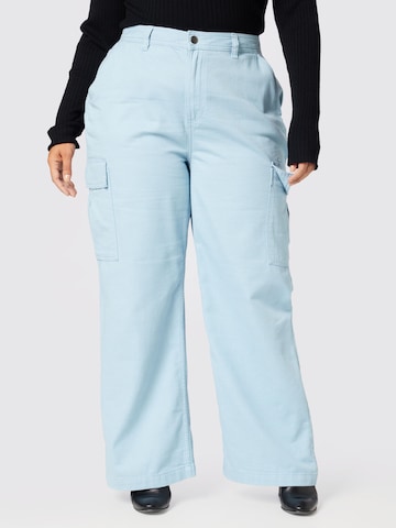 Cotton On Curve Cargo Pants 'BOBBIE' in Blue: front