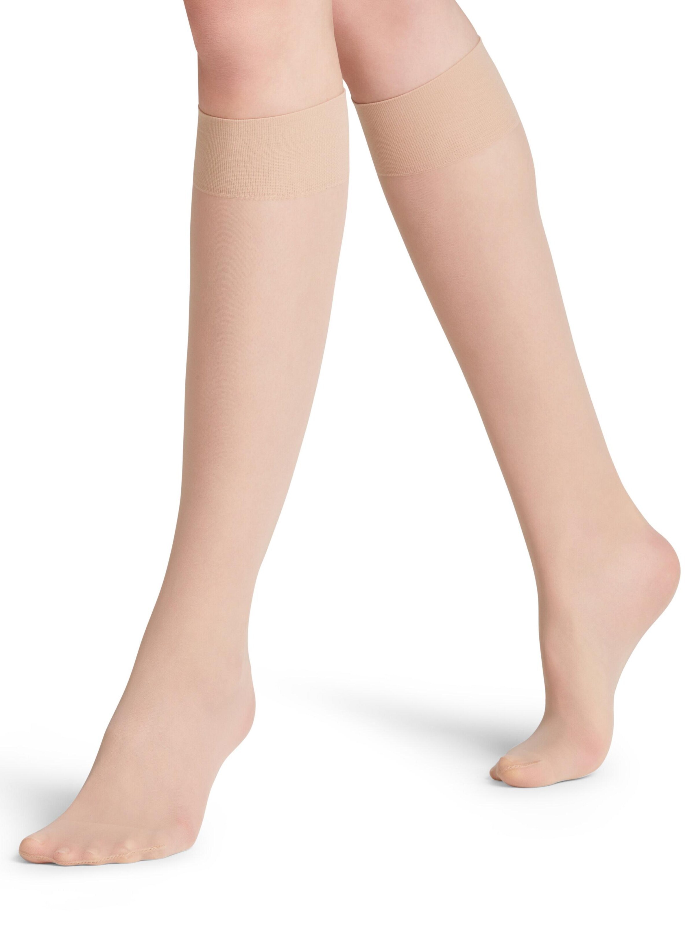 FALKE Overknee Strümpfe 'Matt Deluxe'‌‌‌‌‌‌‌‌‌‌ in Beige: Vorderseite