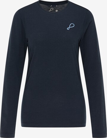 PYUA Functioneel shirt 'W-EVERBASE LT TLS' in Blauw: voorkant