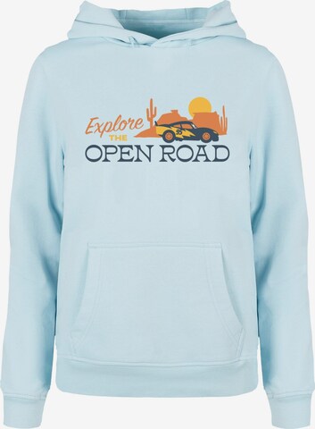 ABSOLUTE CULT Sweatshirt 'Cars - Explore The Open Road' in Blue: front