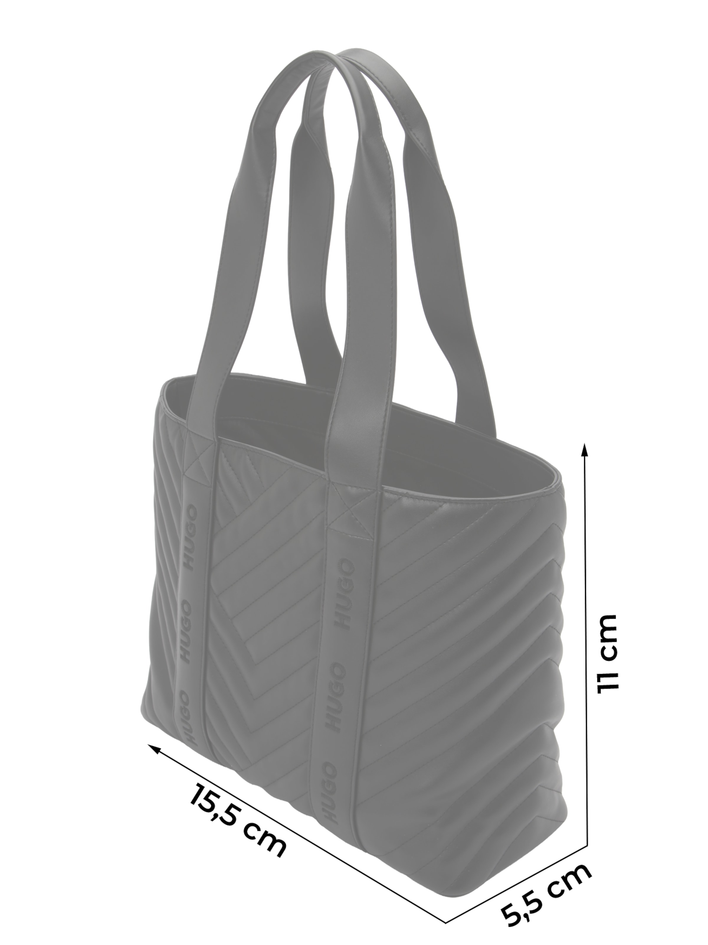 HUGO - Shopper 'Becky QL' em preto