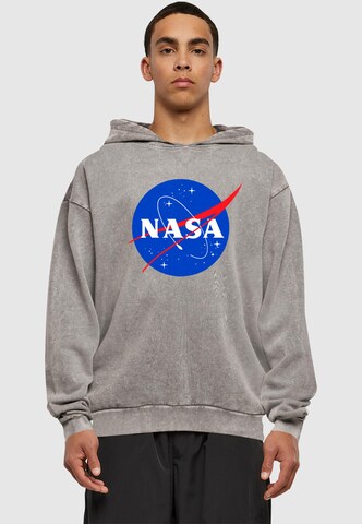 ABSOLUTE CULT Sweatshirt 'Nasa - Insignia' in Grijs: voorkant
