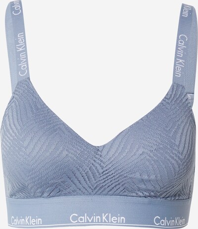 Calvin Klein Underwear Soutien-gorge en bleu fumé / blanc, Vue avec produit
