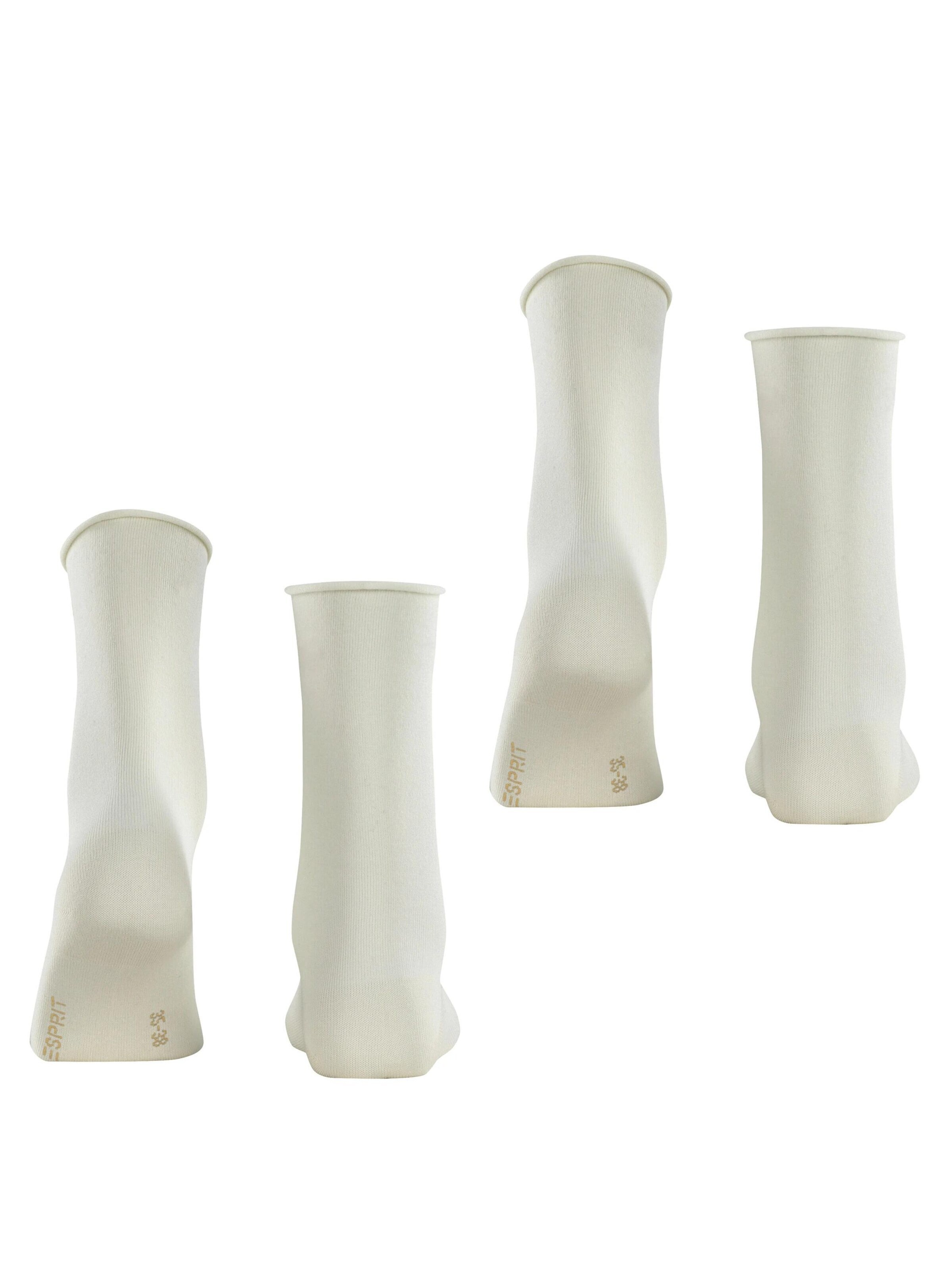 ESPRIT Socken 'Basic Pure 2-Pack'‌‌‌ in Weiß
