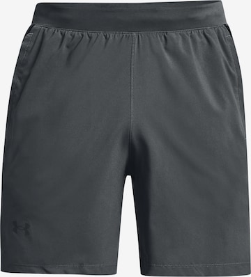 UNDER ARMOURSportske hlače 'Launch' - siva boja: prednji dio
