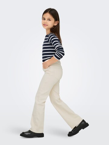 ONLY GIRLS Bootcut Džíny 'KOGJuicy' – béžová