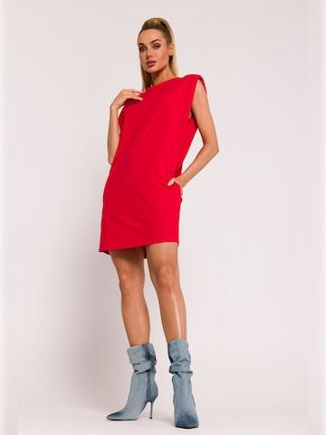 made of emotion - Vestido en rojo: frente