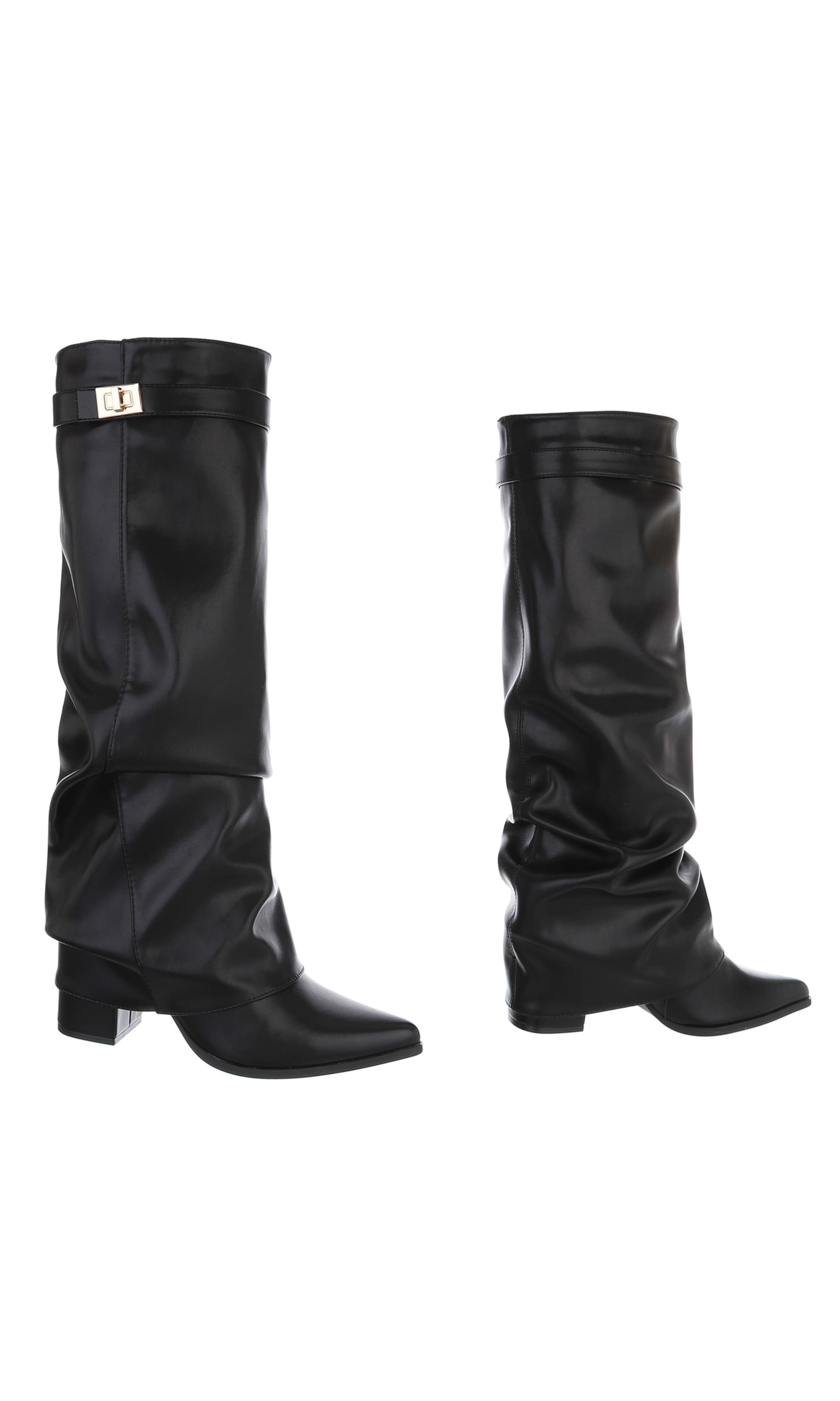Ital-Design Stiefel in Schwarz