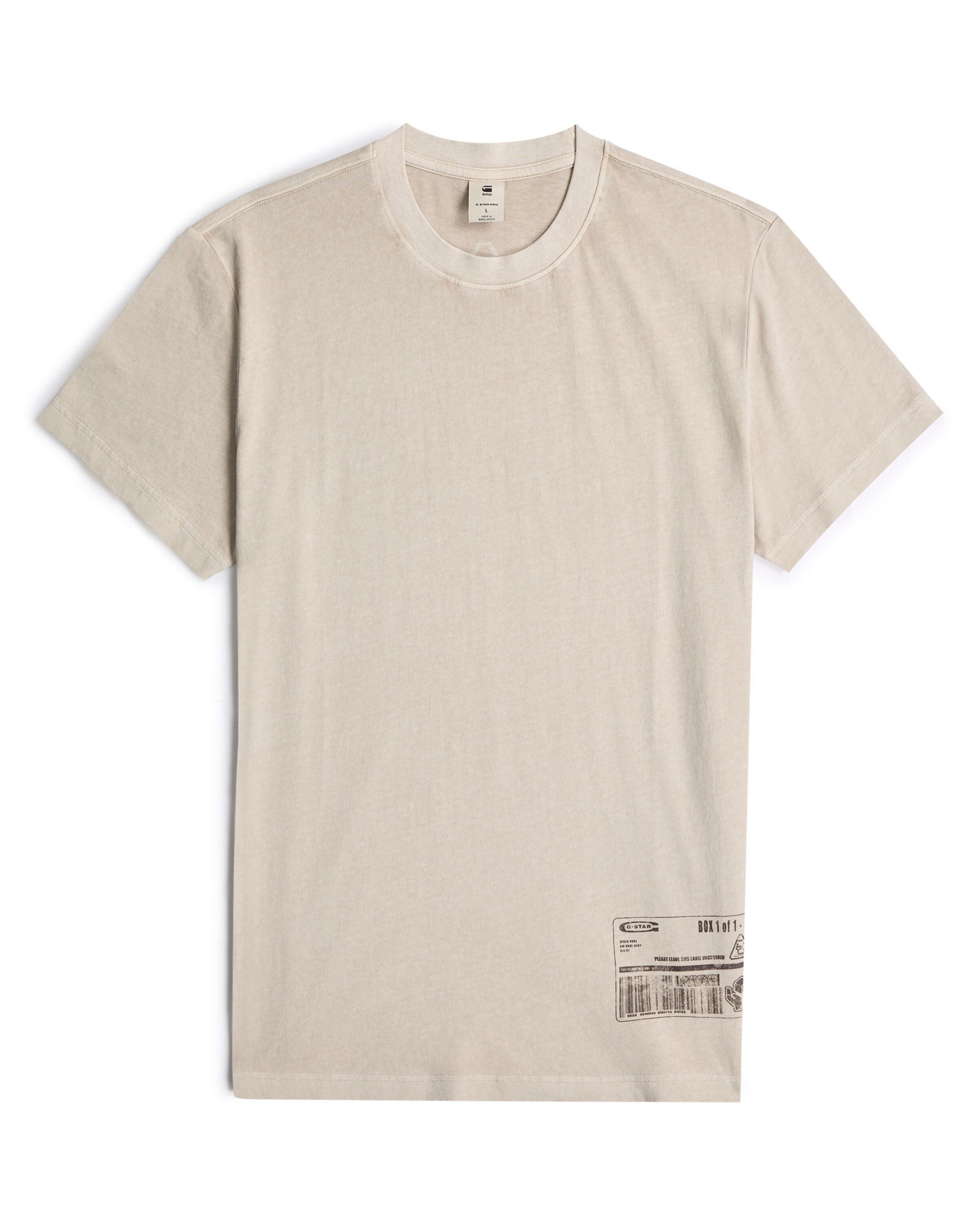 G-STAR Shirt in Beige: voorkant
