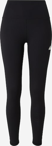 ADIDAS SPORTSWEAR - Skinny Calças de desporto 'BLUV' em preto: frente