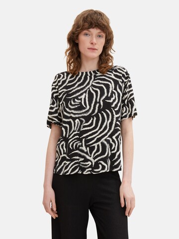 TOM TAILOR Blouse in Black: front