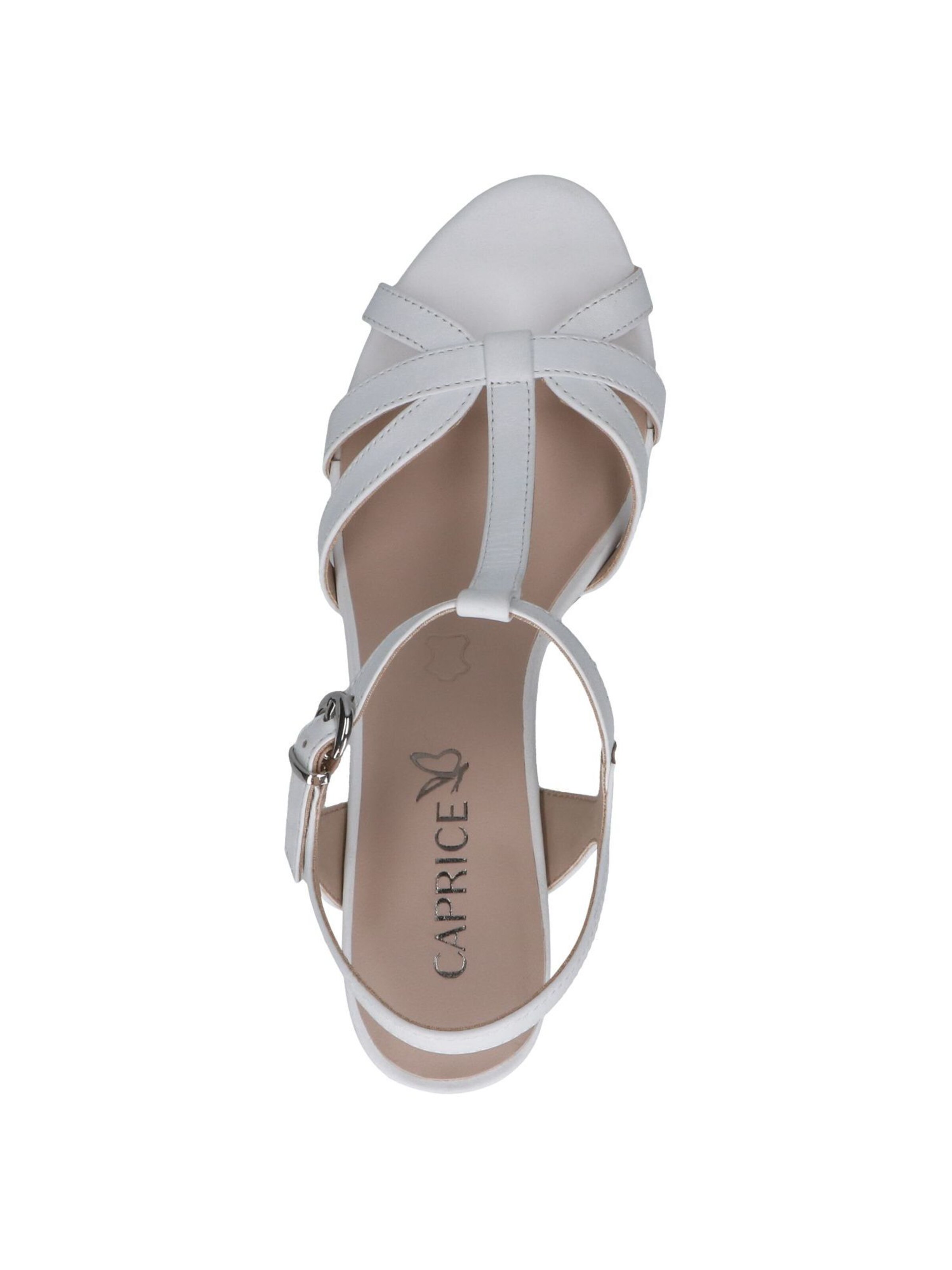 CAPRICE Strap sandal in White