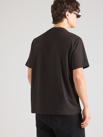 BOSS Majica 'Collar' | rjava barva