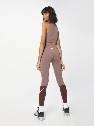 NIKE Skinny Sporthose in Grau