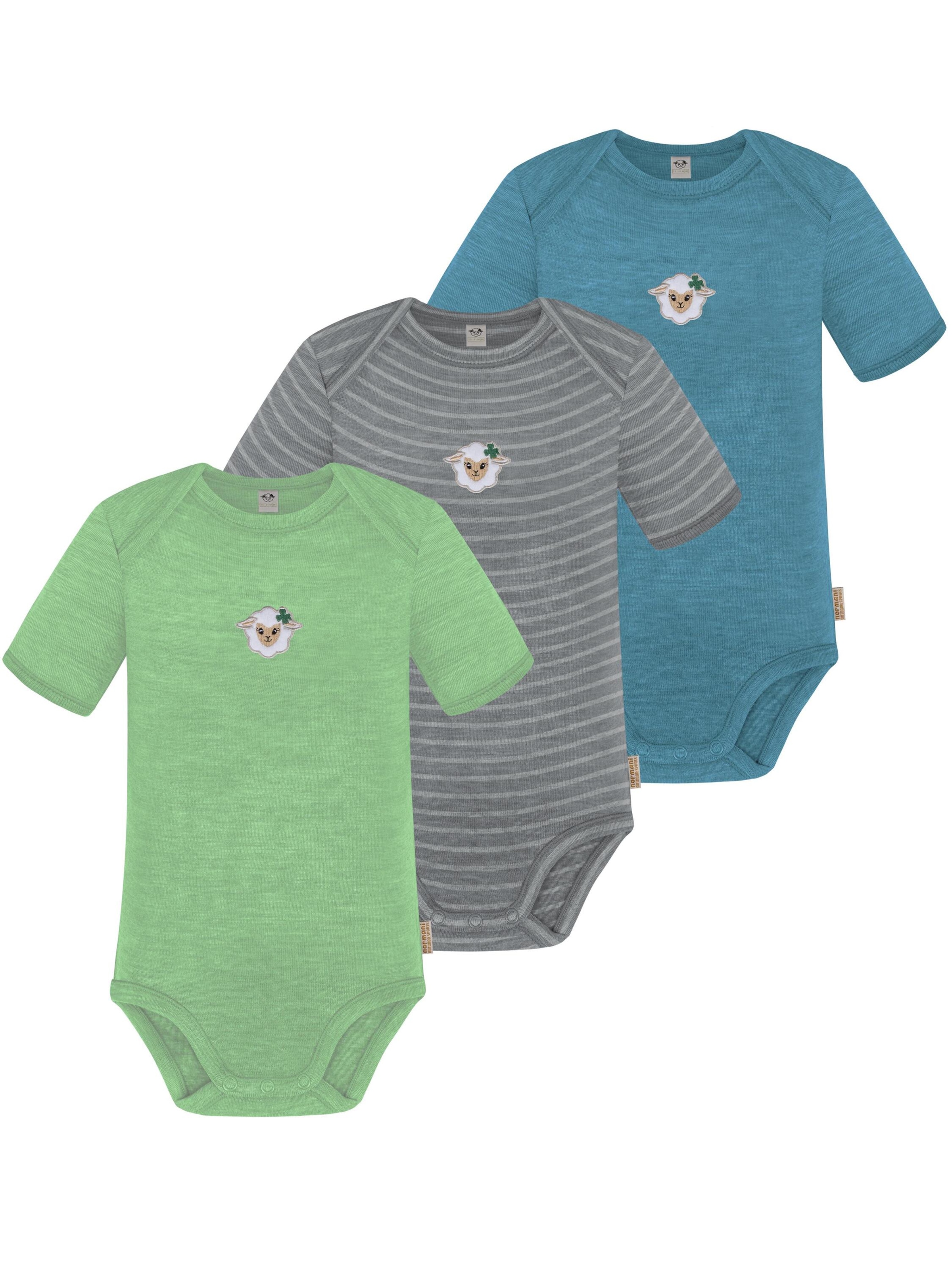 Barboteuse / body 'Tauranga' normani en bleu : devant