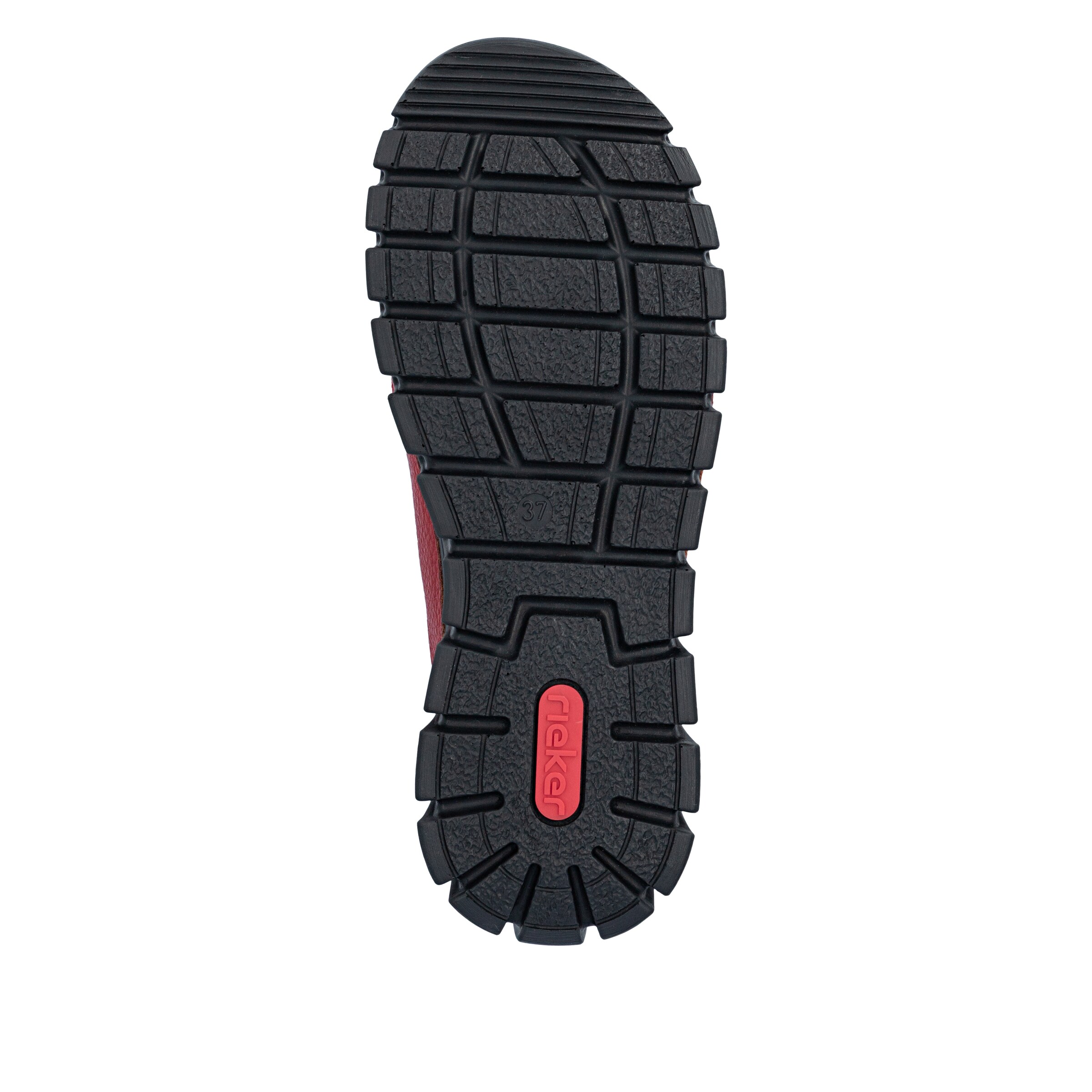 Baskets basses Rieker en rouge