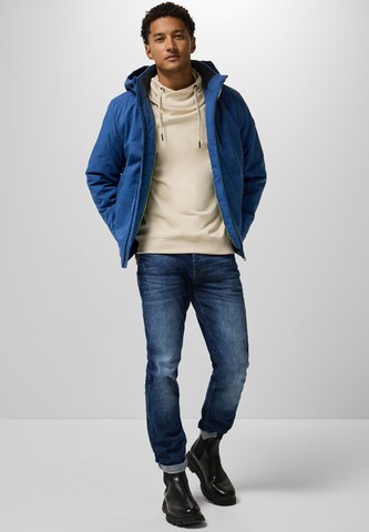 Street One MEN Jacke mit abnehmbarer Kapuze in Blau