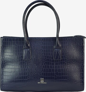 Shopper 'Borsa Shopper Elena Bruno Magli Eco-Pelle Coccodrillo Zip' di Bruno Magli in blu: frontale