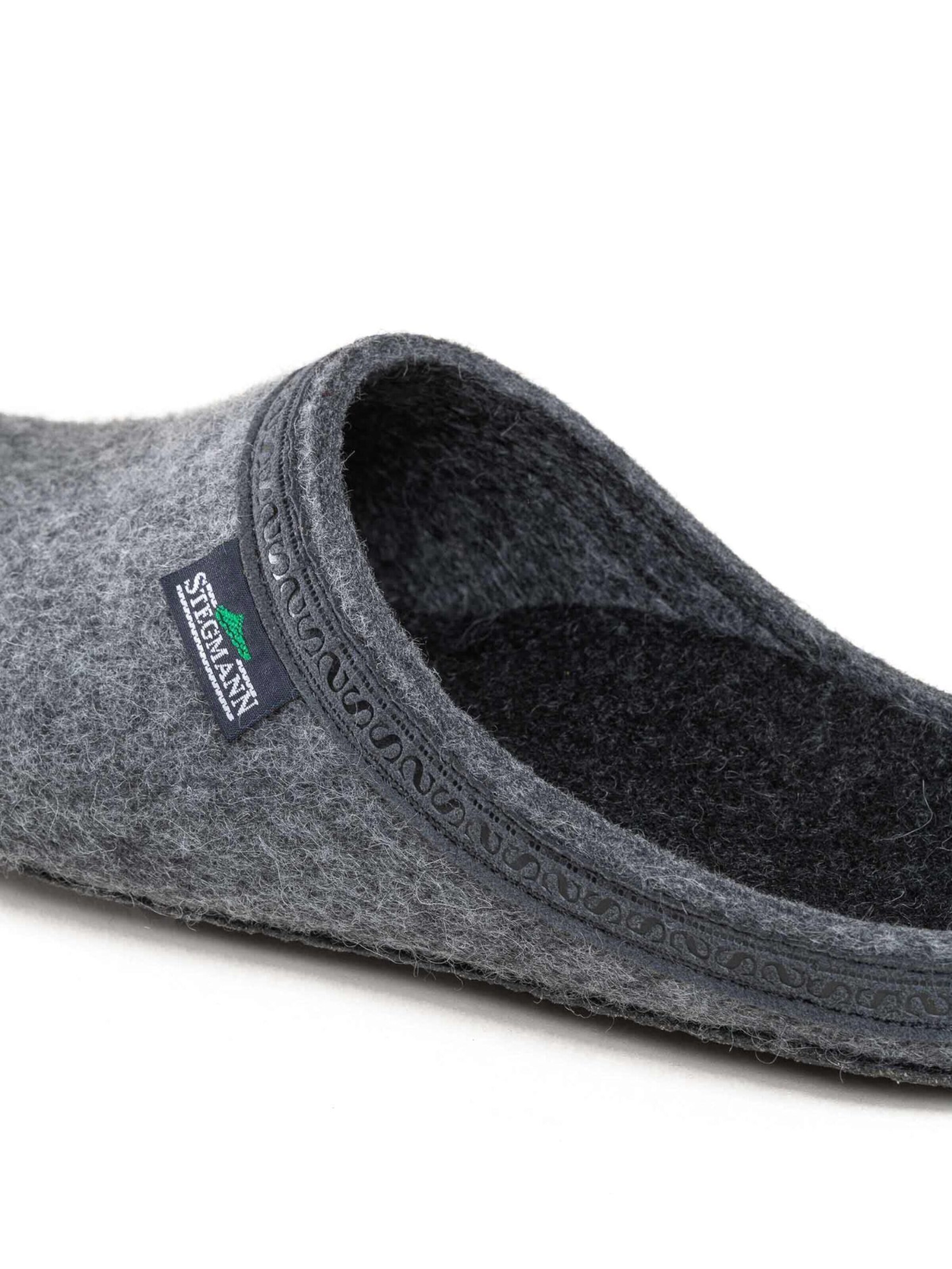 Stegmann Slippers 'Filzclogs Stegmann 127' in Grey