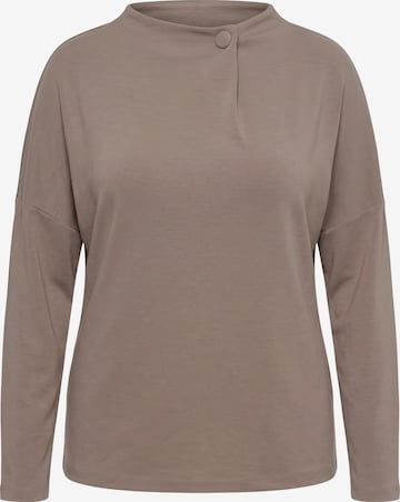 Ulla Popken Sweatshirt in Braun: Vorderseite