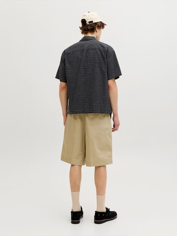 JACK & JONES Comfort fit Button Up Shirt in Black