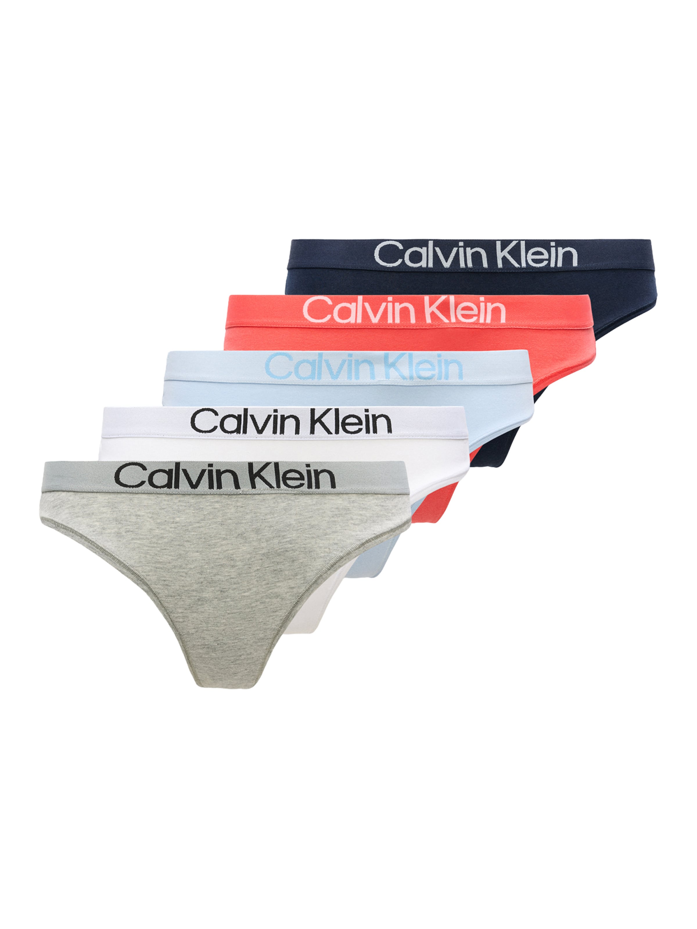 Calvin Klein Underwear Stringid, värv sinine: eest vaates