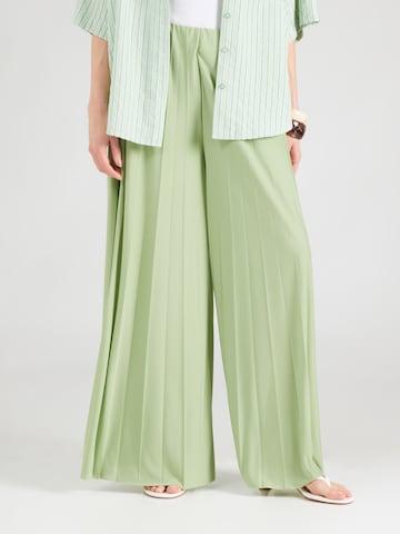 Wide leg Pantaloni 'Meret' di ABOUT YOU in verde: frontale
