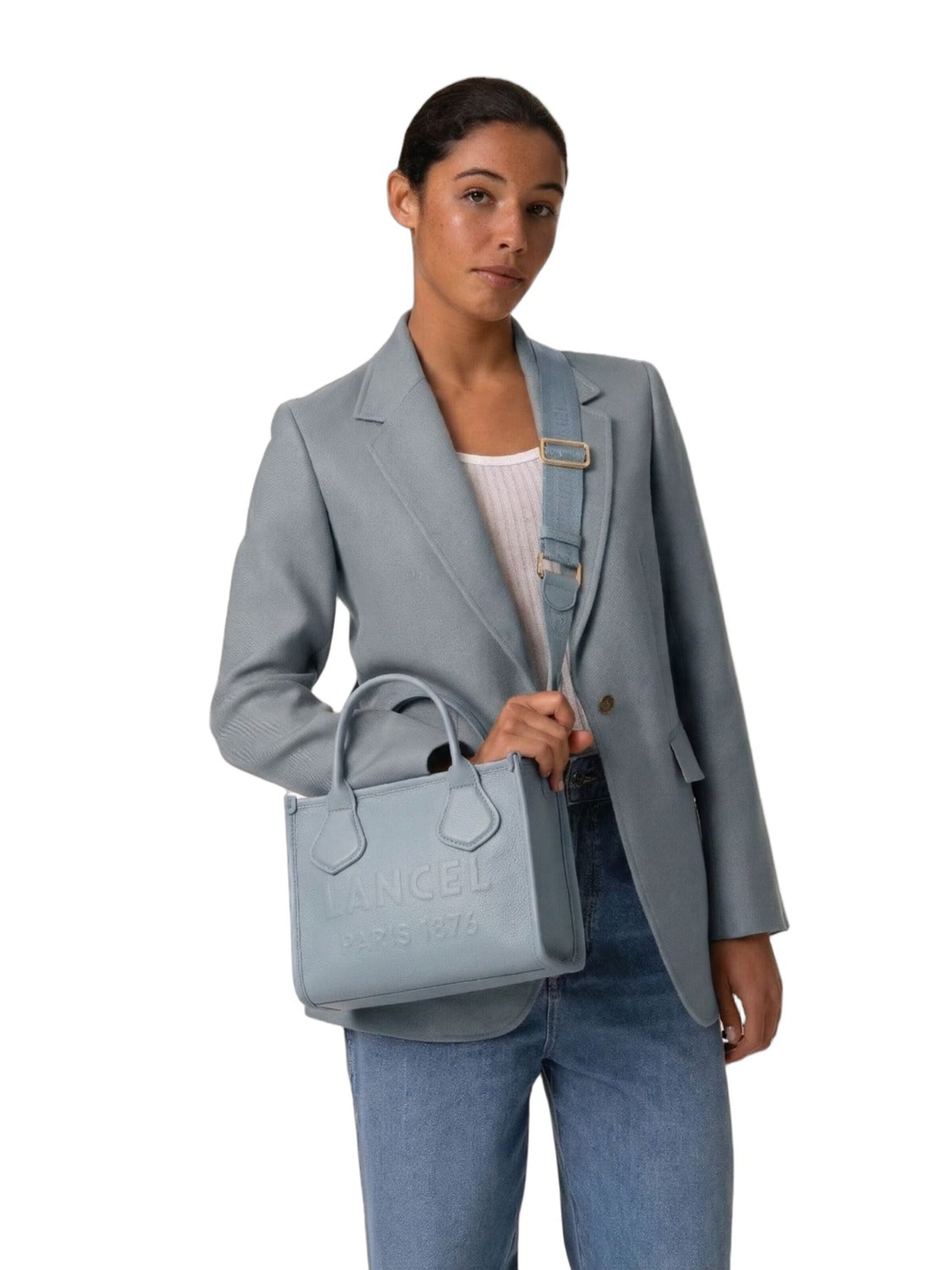 Lancel Ročna torbica 'Lancel Cabas S Jour De Lancel Ecume Femme' | modra barva