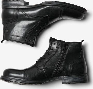 JACK & JONES Schnürboots 'Russel' in Schwarz