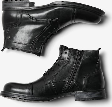JACK & JONES Lace-Up Boots 'Russel' in Black