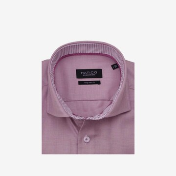 Hatico Regular fit Button Up Shirt in Pink