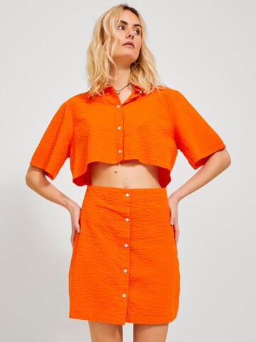 JJXX Sukienka koszulowa w kolorze pomarańczowy: przód