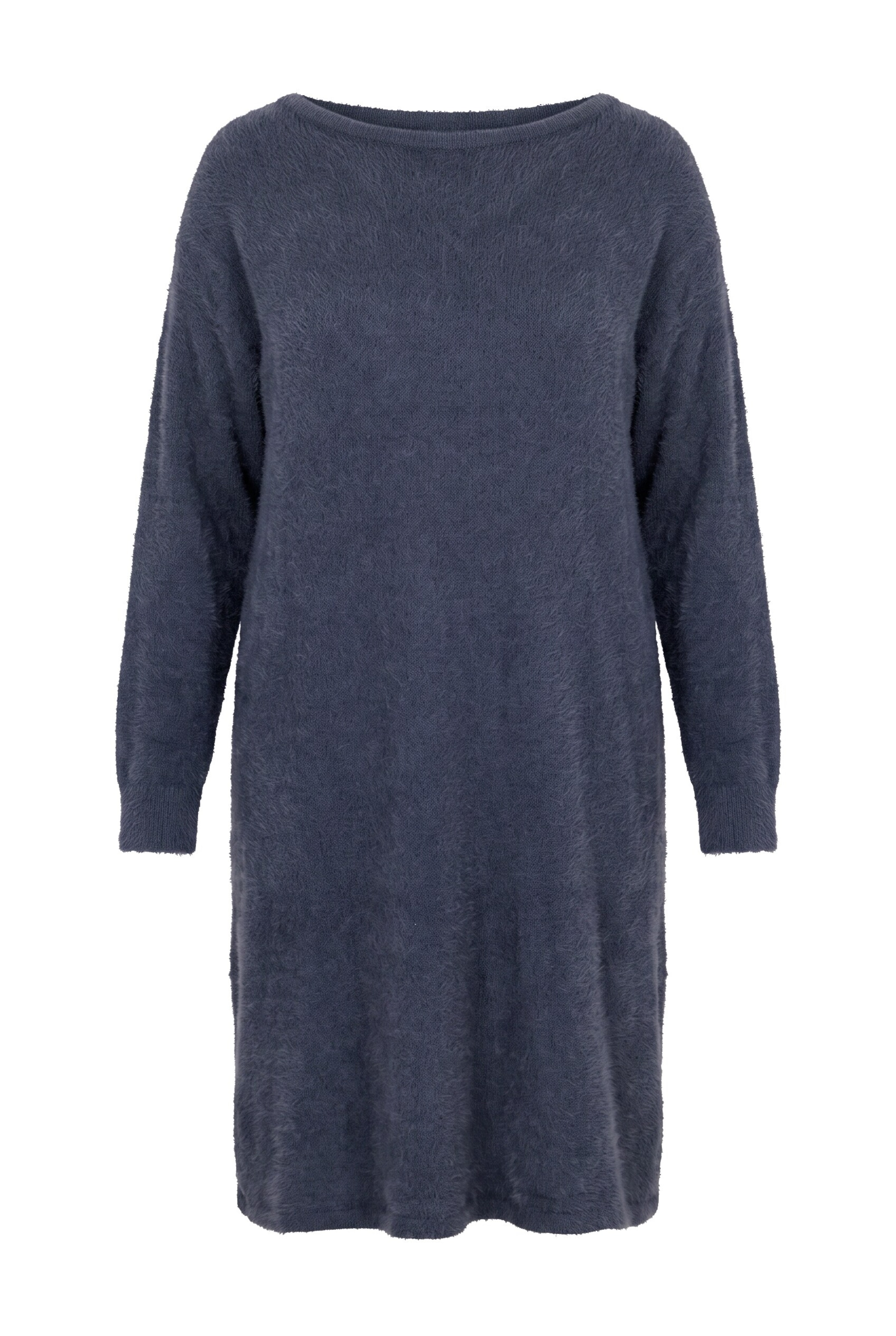 MIAMODA Knit dress in Blue: front
