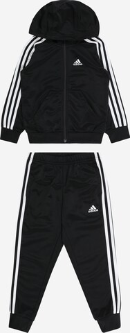 ADIDAS SPORTSWEAR Trainingsanzug 'Essentials' in Schwarz: predná strana