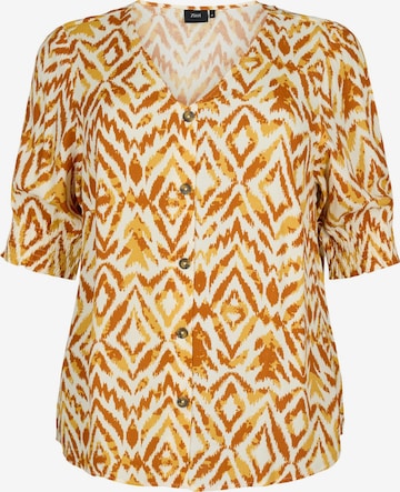 Zizzi Blouse in Yellow: front