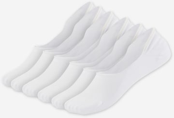 QOLONIA Socks 'Füßlinge' in White: front