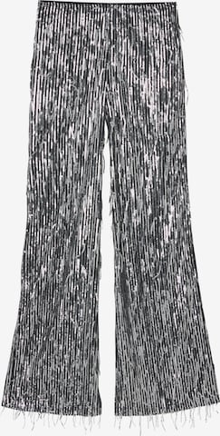 Loosefit Pantalon Pull&Bear en argent : devant